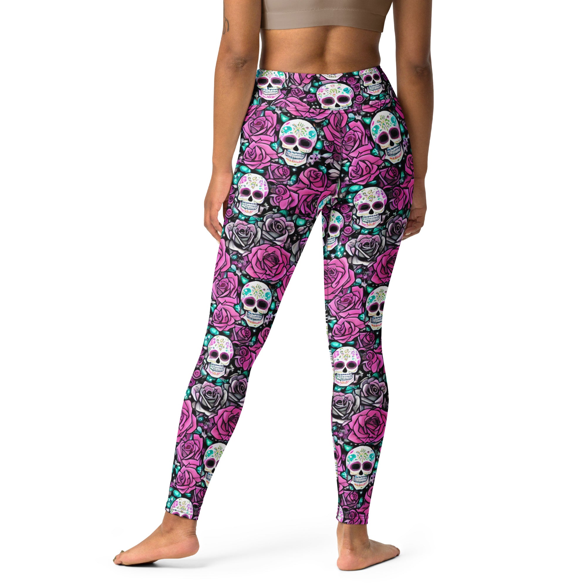 Sugar Skulls Yoga Leggings